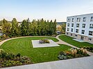 KI-generierte zukünftige Ansicht des Gartens der Arche an der alten Gärtnerei