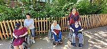 Bewohner:innen der Arche am Margeritenweg im Zoo Frankfurt