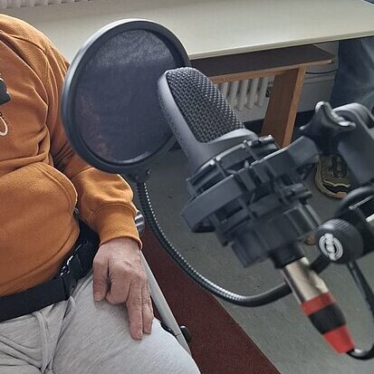 Mikrophon im Tonstudio