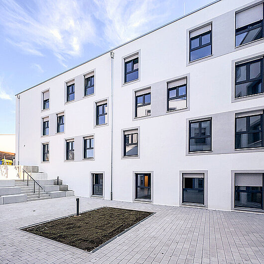 Der Neubau des Azubiwohnheims „Korallenriff{ in Fürth