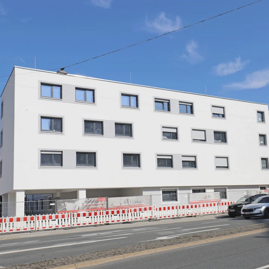 Das von der WBG errichtete Azubi-Wohnheim in Fürth (Foto: Ebersberger)
